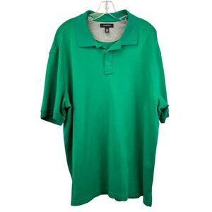 Nordstrom Men’s Short Sleeve Polo Top Green Cotton Size XXL